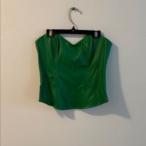 Fashion Nova Green Corset Top